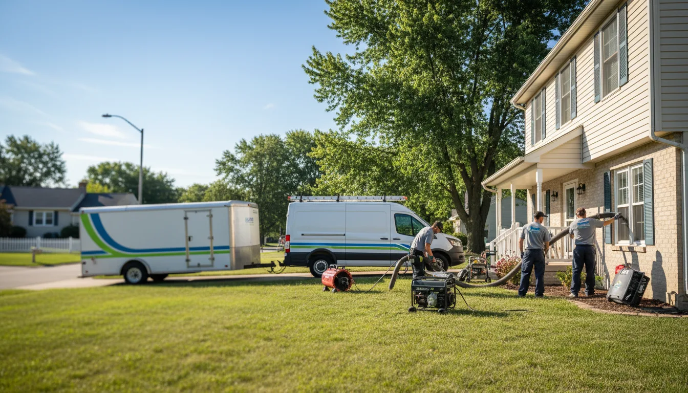 Flooded Basement Restoration And Cleanup With Repair in De Mossville, KY near me